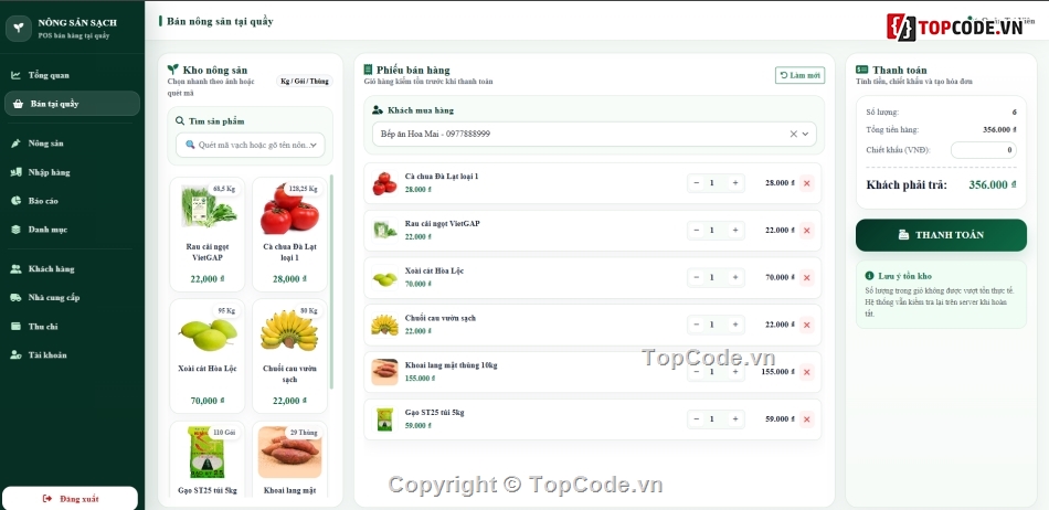 nông sản sạch,Web bán nông sản,bán nông sản